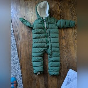 Primary Green Kids' Winter Snowsuit
